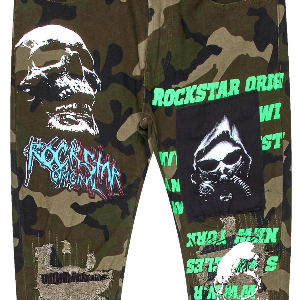 ROCKSTAR RIDGE PRINTED JEAN - Picture 3 of 5